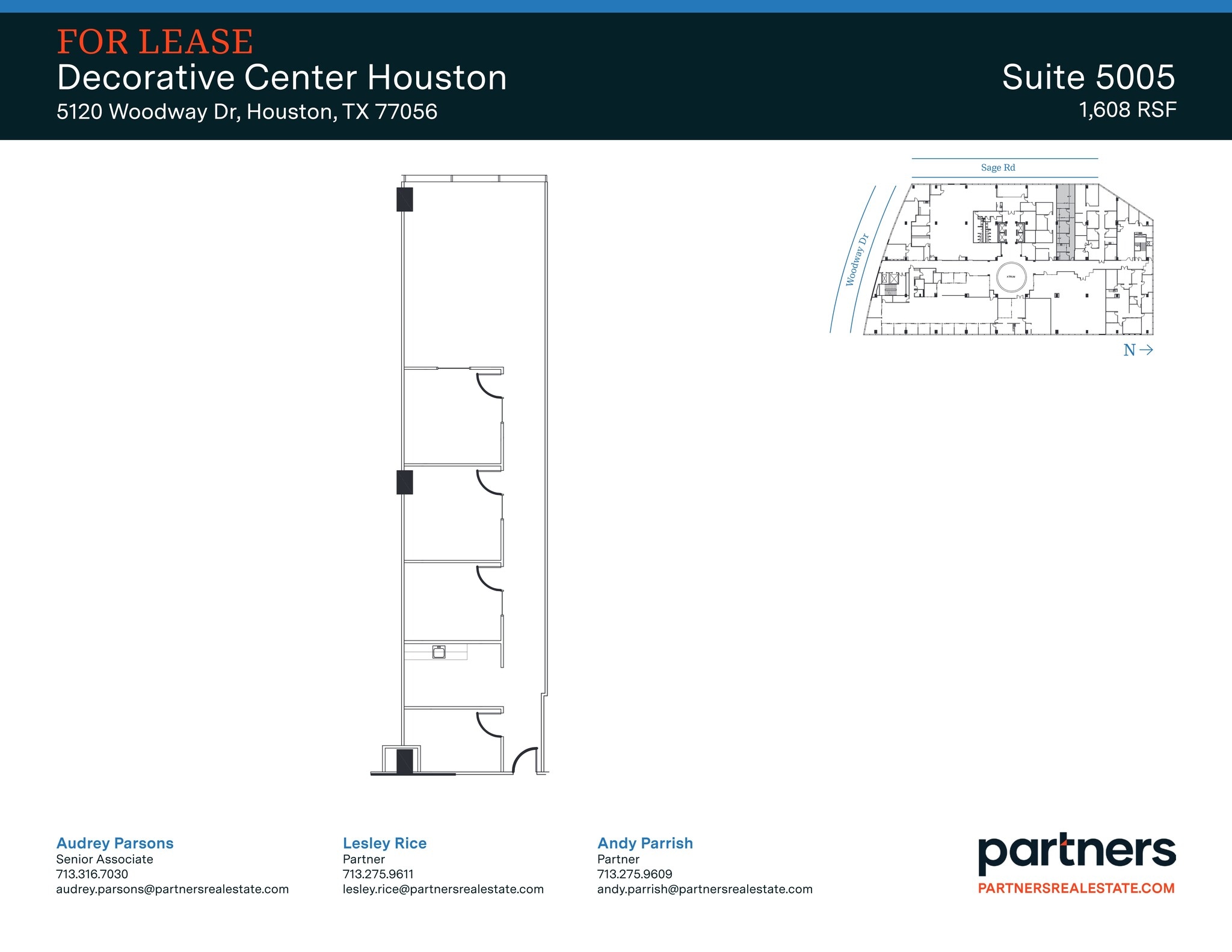 5120 Woodway Dr, Houston, TX à louer Plan de site- Image 1 de 1