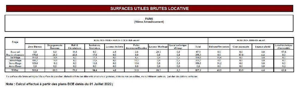Bureau dans Paris à vendre - Plan d’étage - Image 3 de 9
