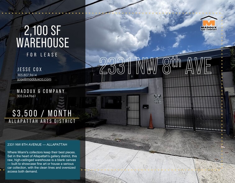 2331-2339 NW 8th Ave, Miami, FL for lease - Interior Photo - Image 1 of 5