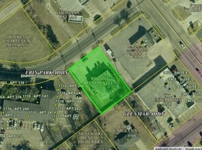 1707 Shannon St, Monroe, LA - Aérien Vue de la carte