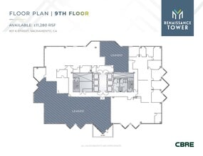 801 K St, Sacramento, CA for lease Floor Plan- Image 1 of 2