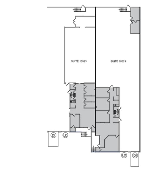 10523-10529 King William Dr, Dallas, TX for lease - Floor Plan - Image 2 of 9