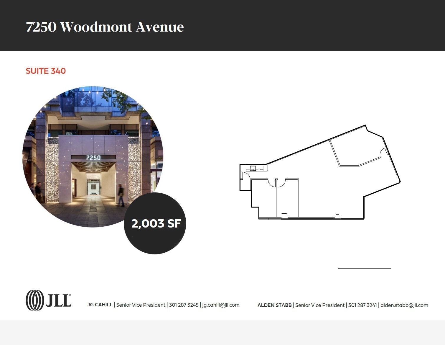 4801-4809 Bethesda Ave, Bethesda, MD à louer Plan d’étage- Image 1 de 2