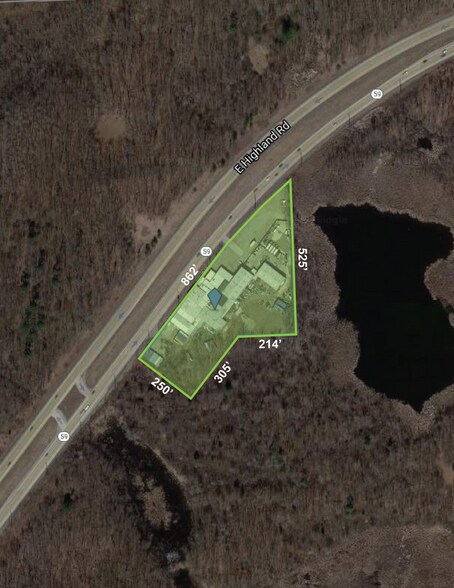 1704 E Highland Rd, Highland Township, MI à vendre - Aérien - Image 2 de 10