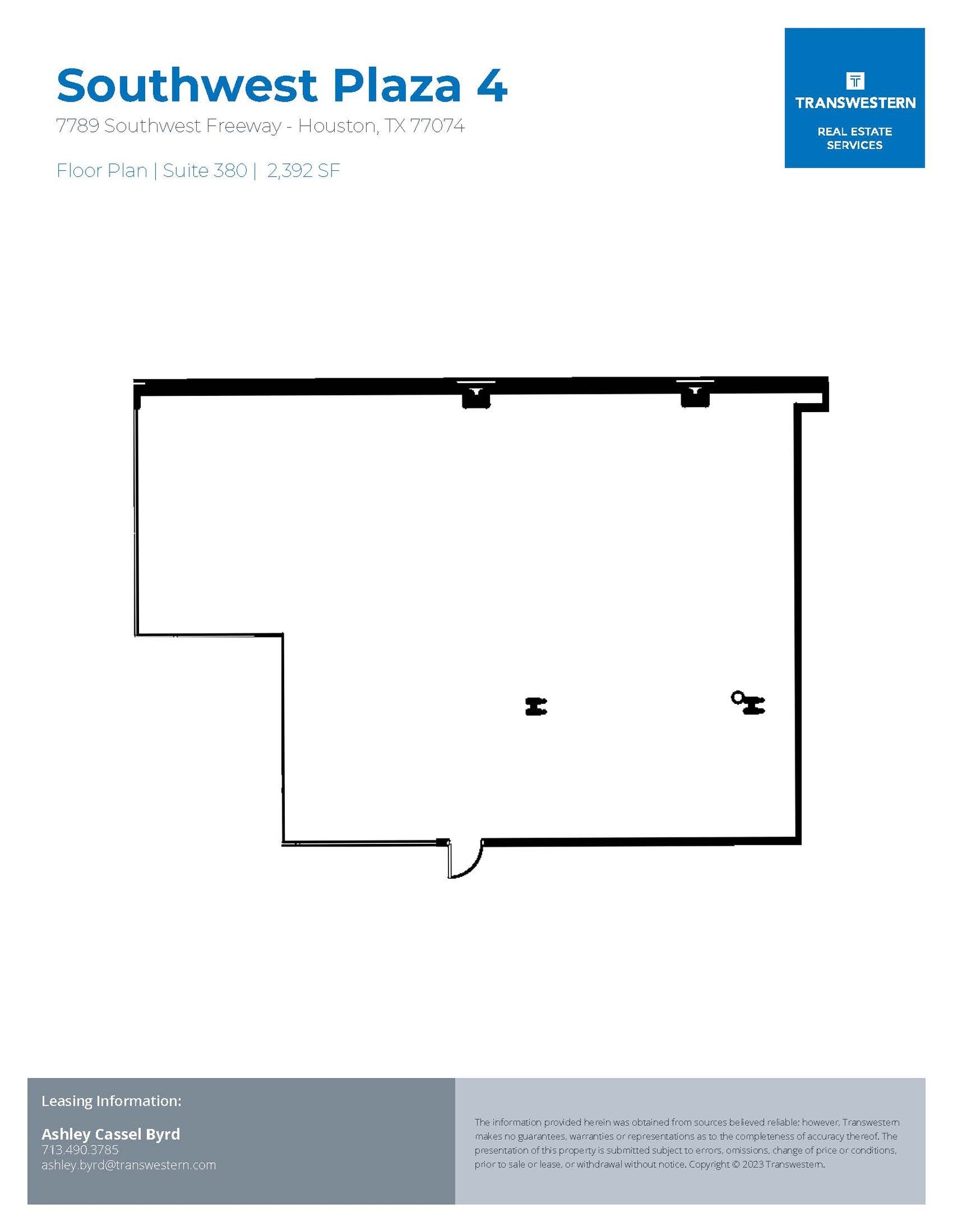 7737 Southwest Fwy, Houston, TX for lease Floor Plan- Image 1 of 1