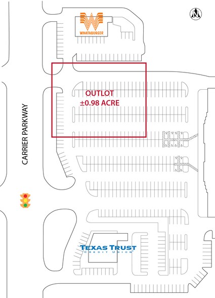 S Carrier Pkwy & I-20, Grand Prairie, TX à louer - Plan de site - Image 2 de 2