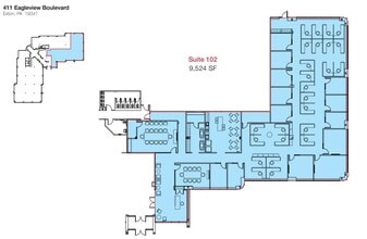 411 Eagleview Blvd, Exton, PA à louer Plan d’étage- Image 1 de 1