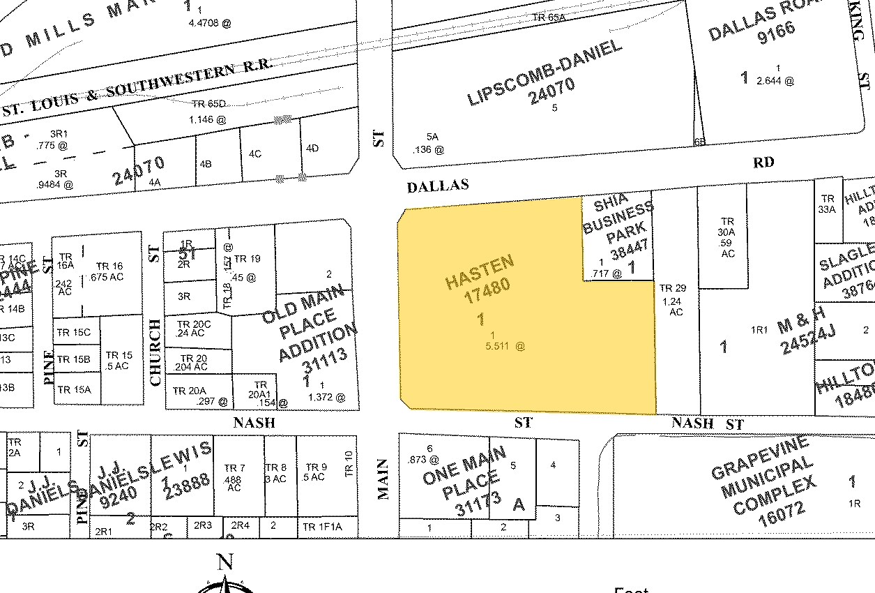 925 S Main St, Grapevine, TX for sale Plat Map- Image 1 of 1