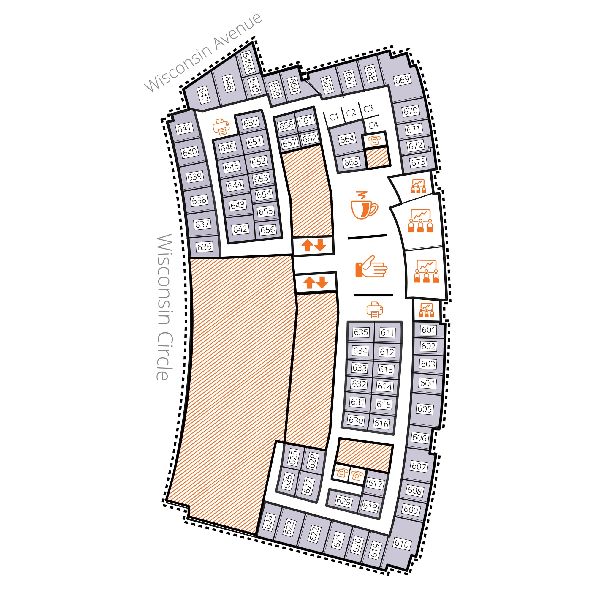 5425 Wisconsin Ave, Chevy Chase, MD for lease Floor Plan- Image 1 of 1