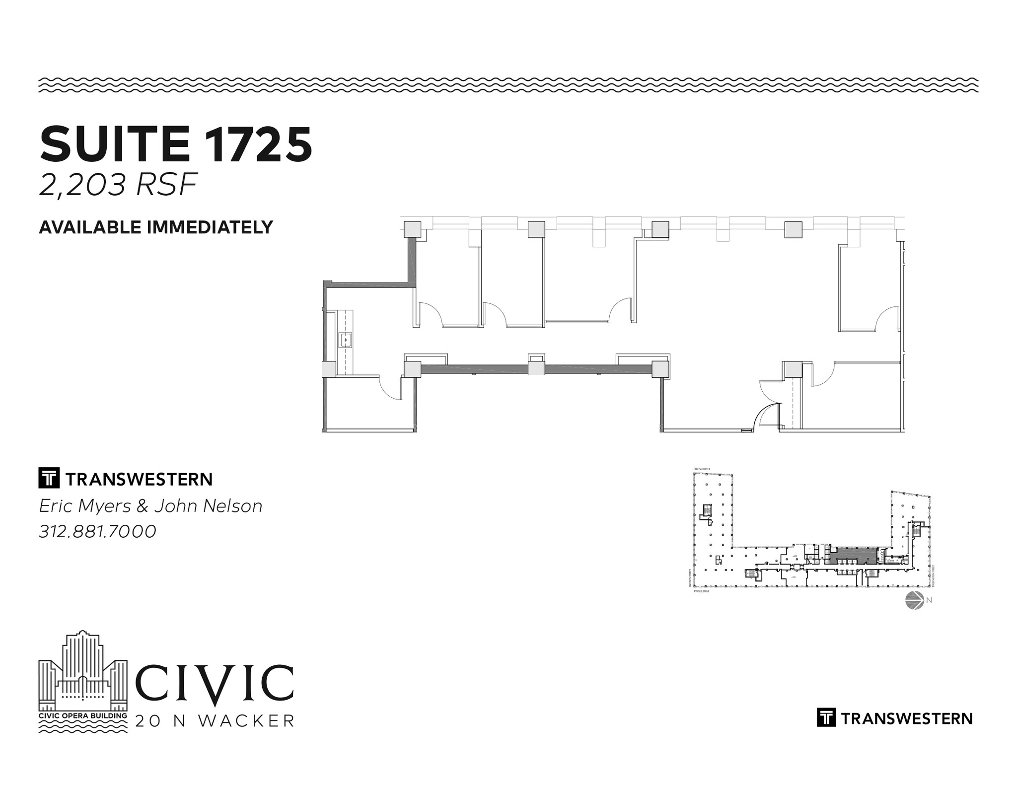 20 N Wacker Dr, Chicago, IL for lease Floor Plan- Image 1 of 4