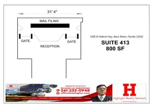 1200 N Federal Hwy, Boca Raton, FL for lease Floor Plan- Image 1 of 2