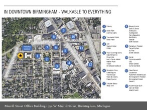 550 W Merrill St, Birmingham, MI - AÉRIEN Vue de la carte