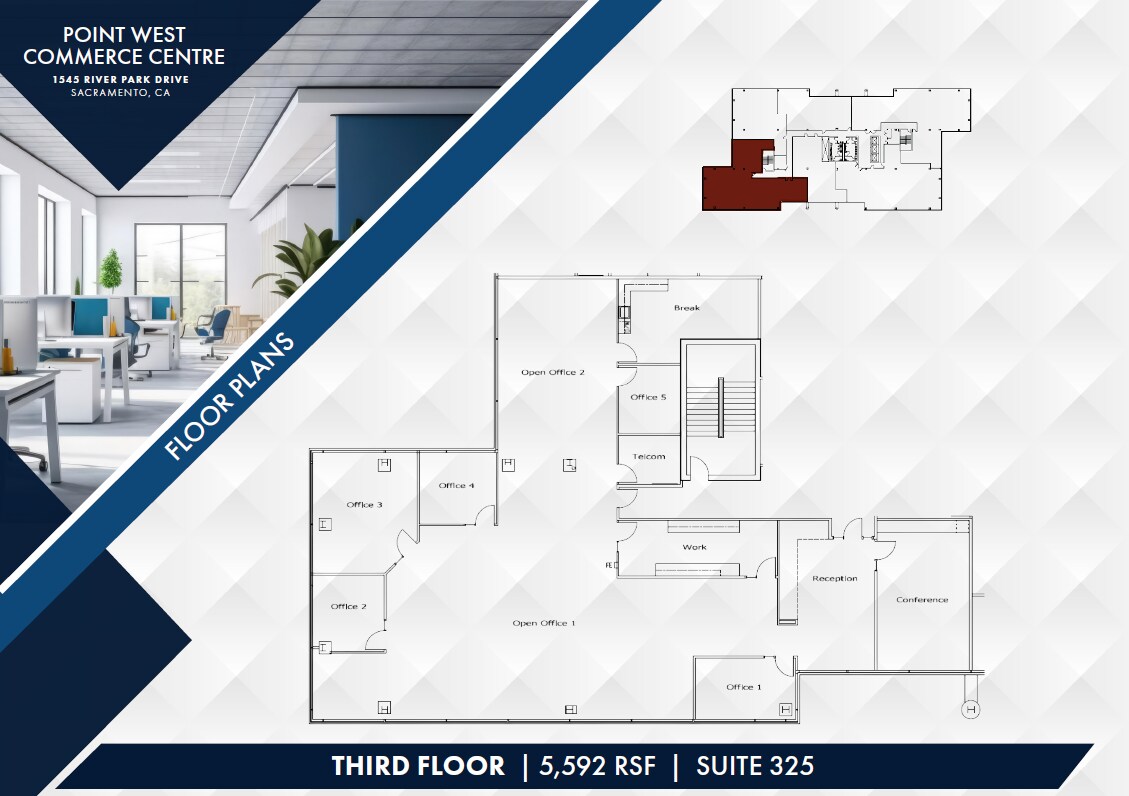 1545 River Park Dr, Sacramento, CA à louer Plan d’étage- Image 1 de 1