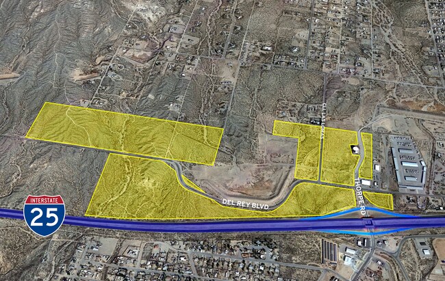 Plus de détails pour I-25 & Thorpe rd, Las Cruces, NM - Terrain à vendre