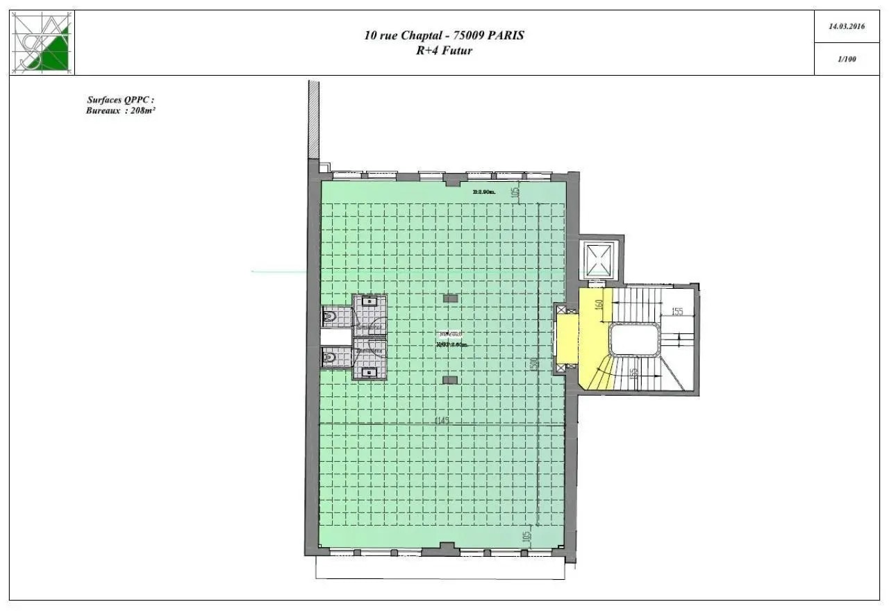 10 Rue Chaptal, Paris à louer Plan d’étage- Image 1 de 3