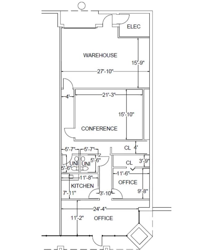 1335 Capital Circle, Marietta, GA for lease Floor Plan- Image 1 of 1