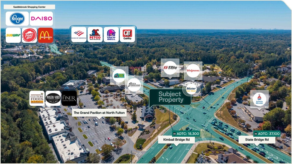 11110 State Bridge Rd, Johns Creek, GA for sale - Aerial - Image 3 of 3