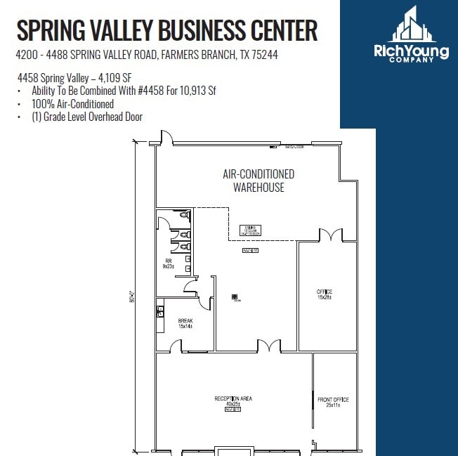 4440-4460 Spring Valley Rd, Dallas, TX for lease Floor Plan- Image 1 of 1