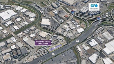 326 S Airport Blvd, South San Francisco, CA - AÉRIEN  Vue de la carte