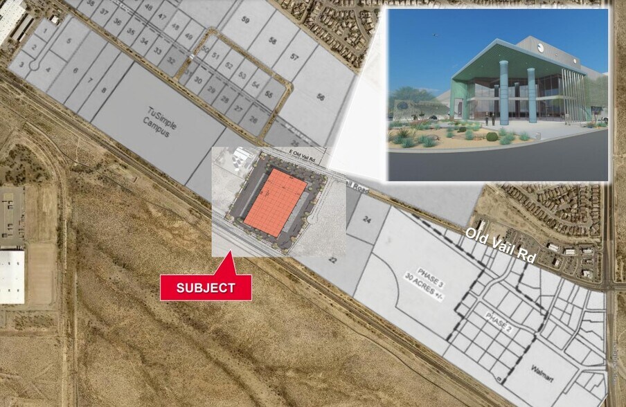 9688 E Old Vail Rd, Tucson, AZ à vendre - Aérien - Image 2 de 3