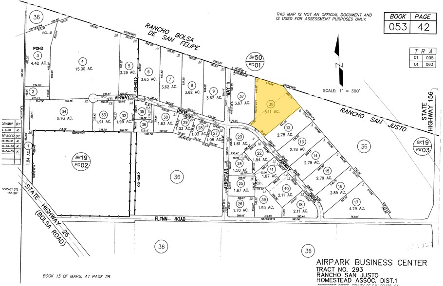 1871 Airway Dr, Hollister, CA for sale - Plat Map - Image 2 of 3