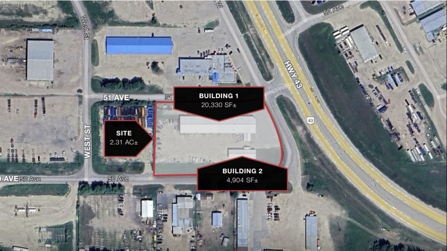 5012 Caxton St, Whitecourt, AB à vendre - Aérien - Image 2 de 2