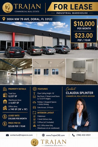 More details for 3004 NW 79th Ave, Doral, FL - Industrial for Lease