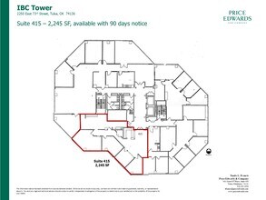 2250 E 73rd St, Tulsa, OK à louer Plan d’étage- Image 1 de 1