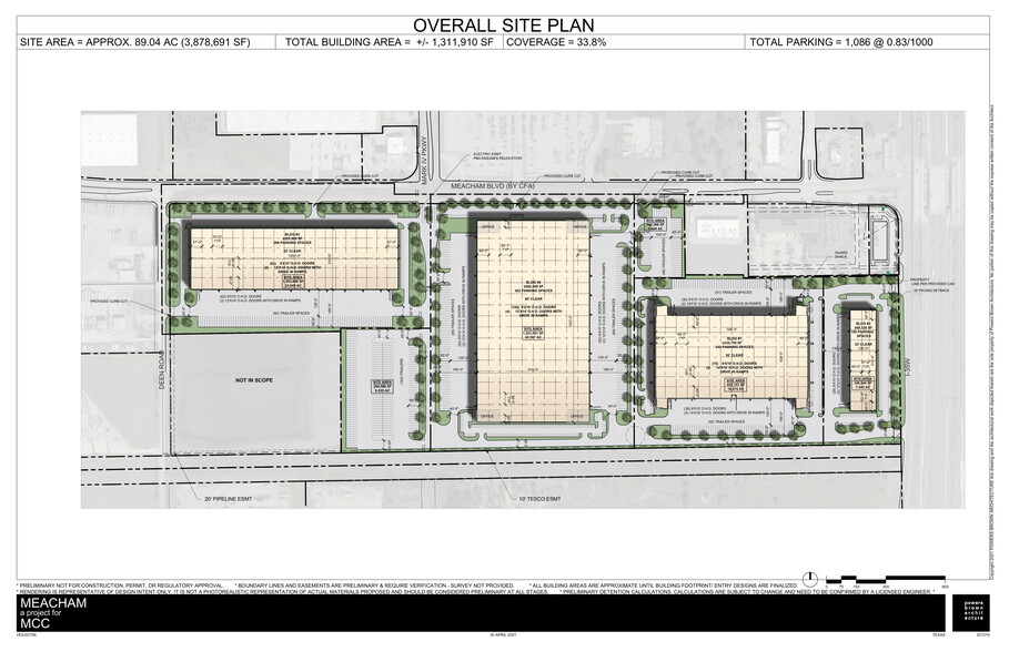 2300 Meacham Blvd, Fort Worth, TX à louer - Plan d  tage - Image 1 de 1