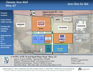 Plus de détails pour S of SWC of SR 24 and Signal Butte Rd, Mesa, AZ - Terrain à vendre