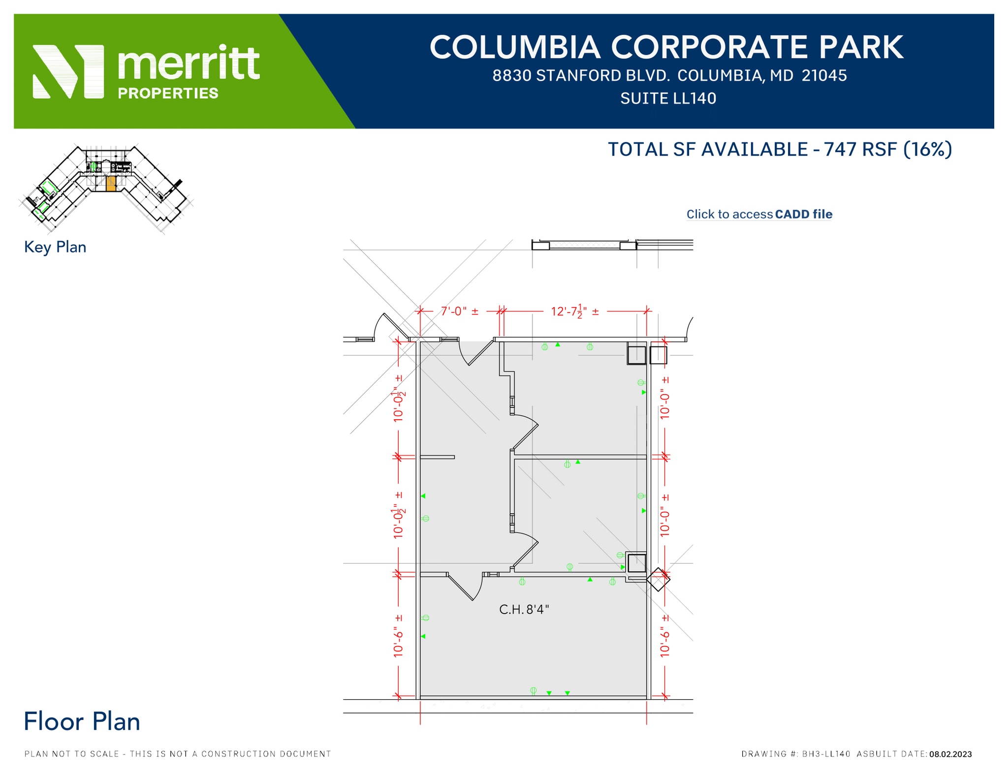 8830 Stanford Blvd, Columbia, MD à louer Plan d’étage- Image 1 de 1