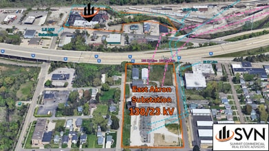 1833 E Market St, Akron, OH - AERIAL map view