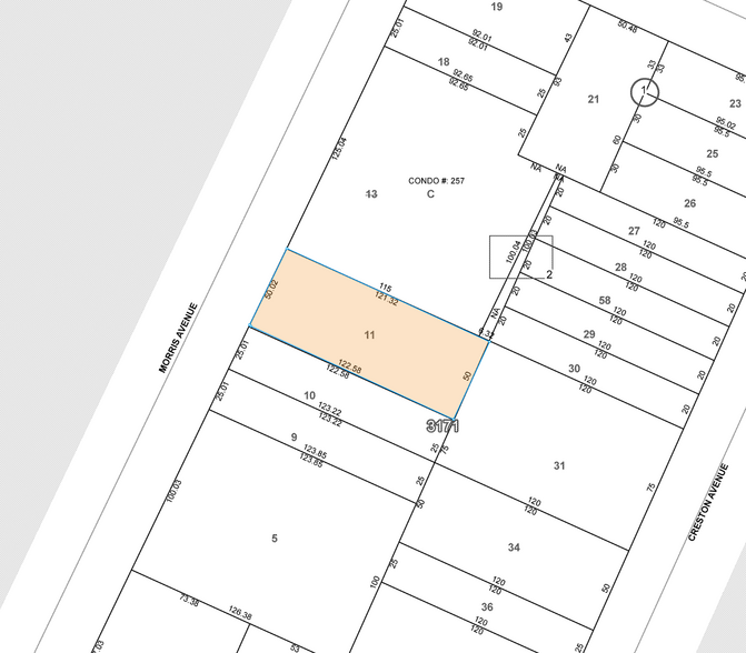 2260 Morris Ave, Bronx, NY à vendre - Plan cadastral - Image 2 de 2