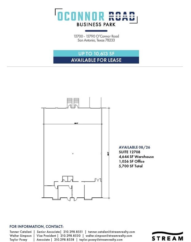 12700-12730 O'Connor Rd, San Antonio, TX for lease Floor Plan- Image 1 of 1