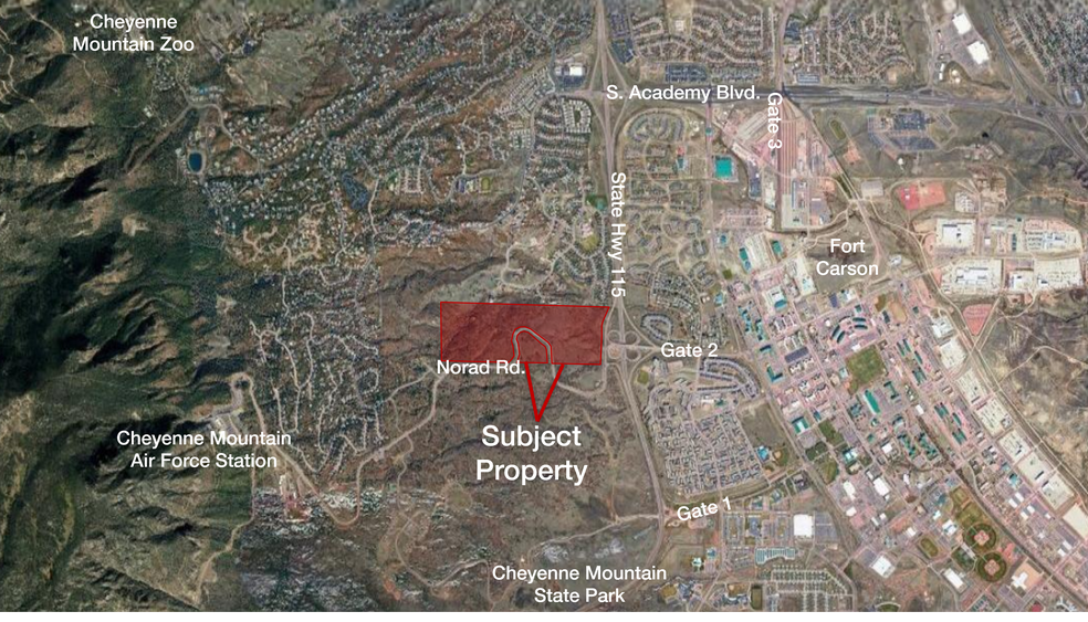 Hwy 115 & Norad Rd, Colorado Springs, CO for sale - Primary Photo - Image 1 of 1