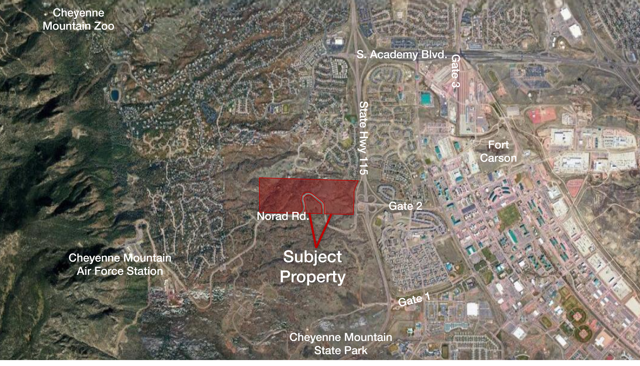 Hwy 115 & Norad Rd, Colorado Springs, CO for sale Primary Photo- Image 1 of 2