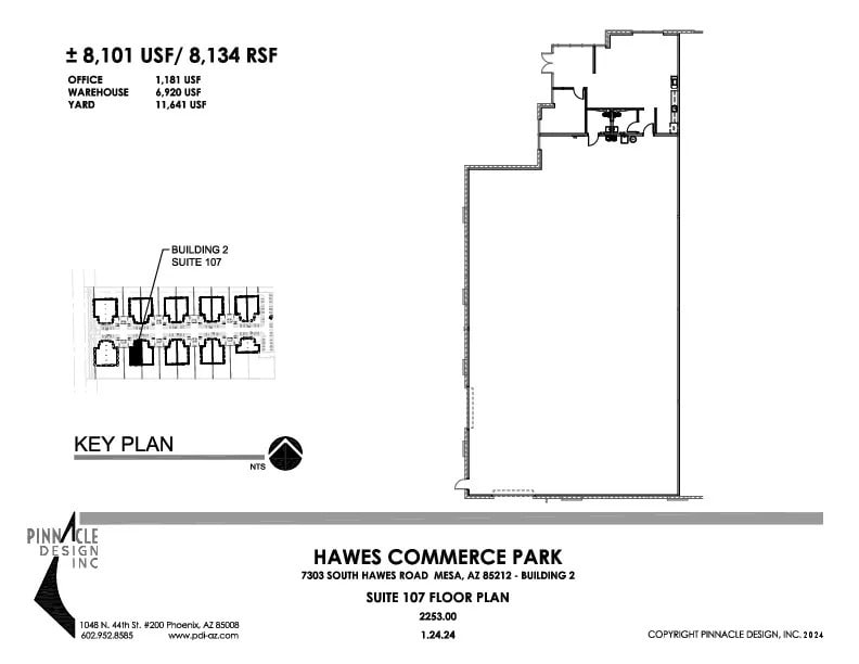 7303 S Hawes Rd, Mesa, AZ for lease Floor Plan- Image 1 of 1
