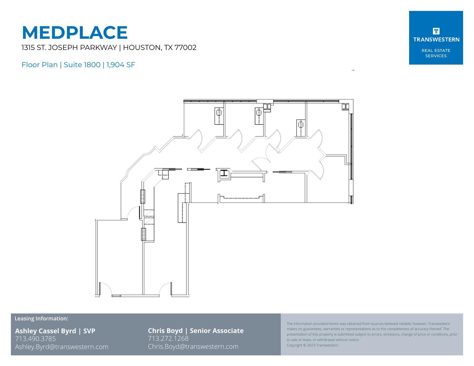 1315 St Joseph Pky, Houston, TX for lease Floor Plan- Image 1 of 1