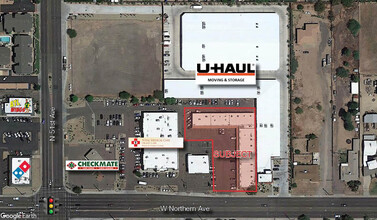 5008 W Northern Ave, Glendale, AZ - aerial  map view