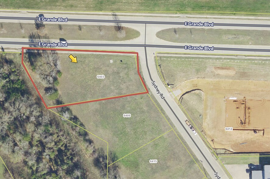 6403 Sydney Rd, Tyler, TX for sale - Aerial - Image 2 of 3