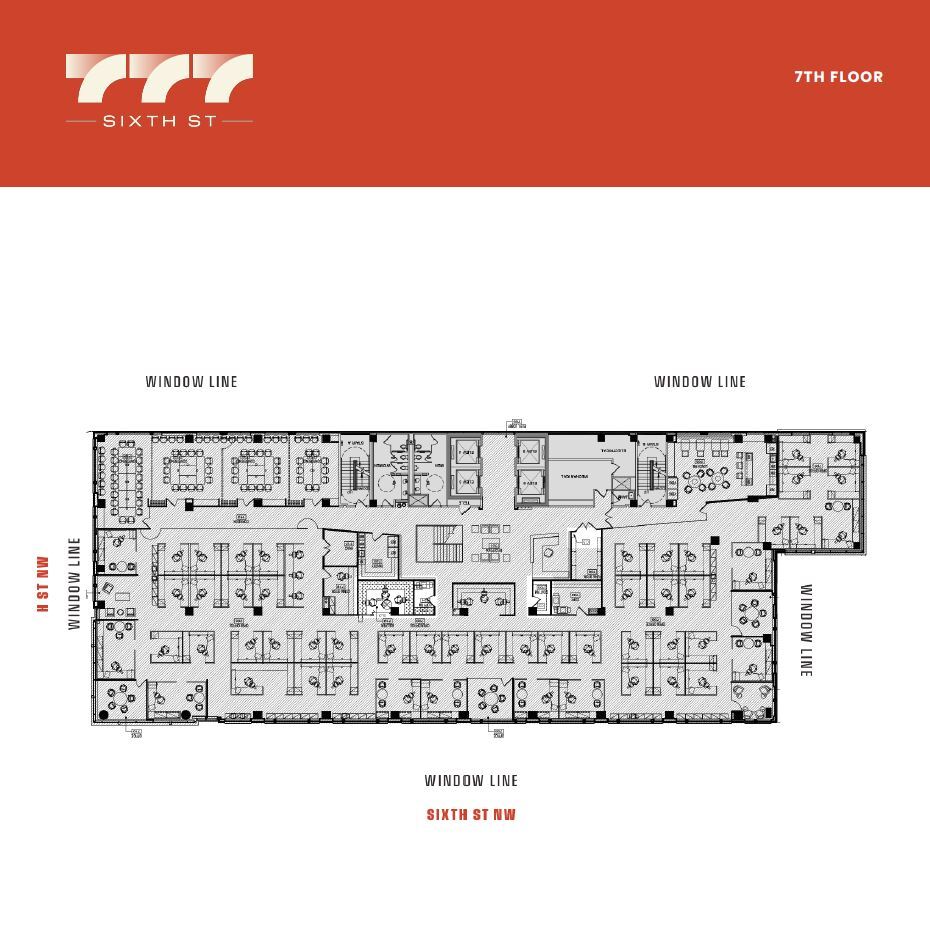 777 6th St NW, Washington, DC à louer Plan d’étage- Image 1 de 1
