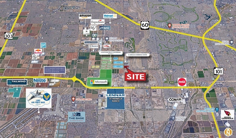 9105 N El Mirage Rd, El Mirage, AZ à vendre - Aérien - Image 3 de 3