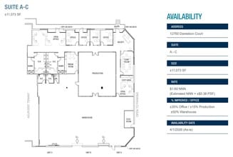 12760 Danielson Ct, Poway, CA for lease Floor Plan- Image 1 of 1