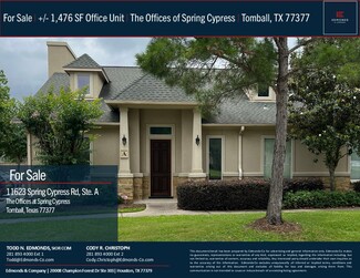 Plus de détails pour 11623 Spring Cypress Rd, Tomball, TX - Bureau à vendre