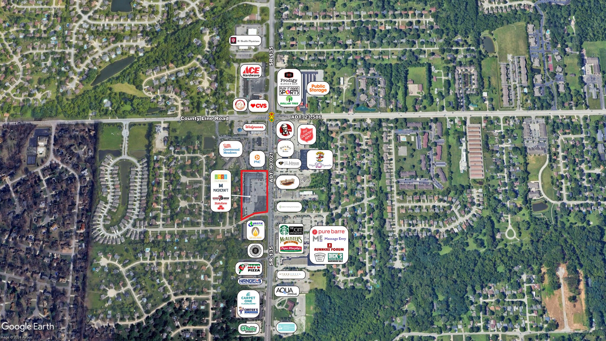 1100-1140 N State Road 135, Greenwood, IN for lease Building Photo- Image 1 of 1