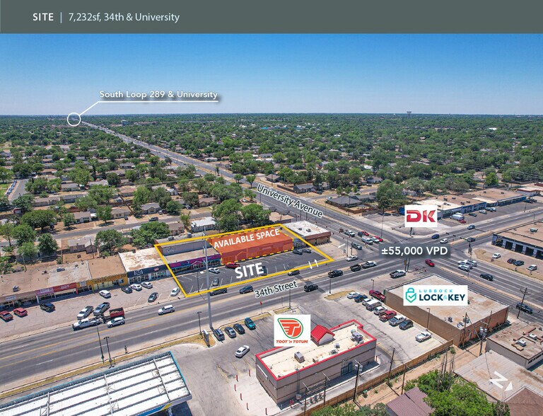 2431 34th St, Lubbock, TX à louer - Aérien - Image 2 de 10