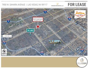 7900 W Sahara Ave, Las Vegas, NV - AERIAL map view