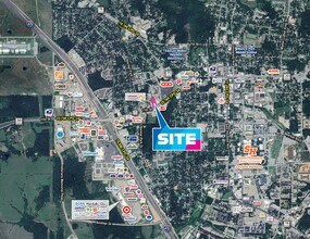 NEQ Interstate 45 & 11th St, Huntsville, TX - Aerial map view