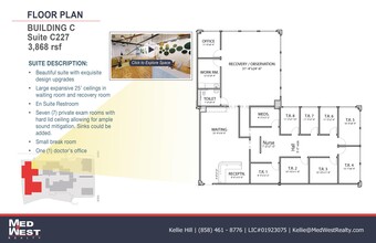 8950 Villa La Jolla Dr, La Jolla, CA for lease Floor Plan- Image 1 of 1