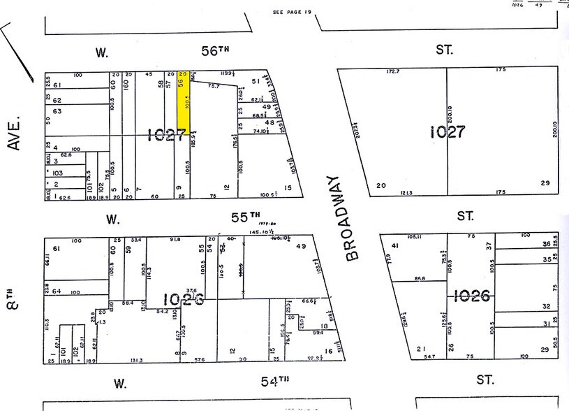 234 W 56th St, New York, NY à louer - Plan cadastral - Image 2 de 2